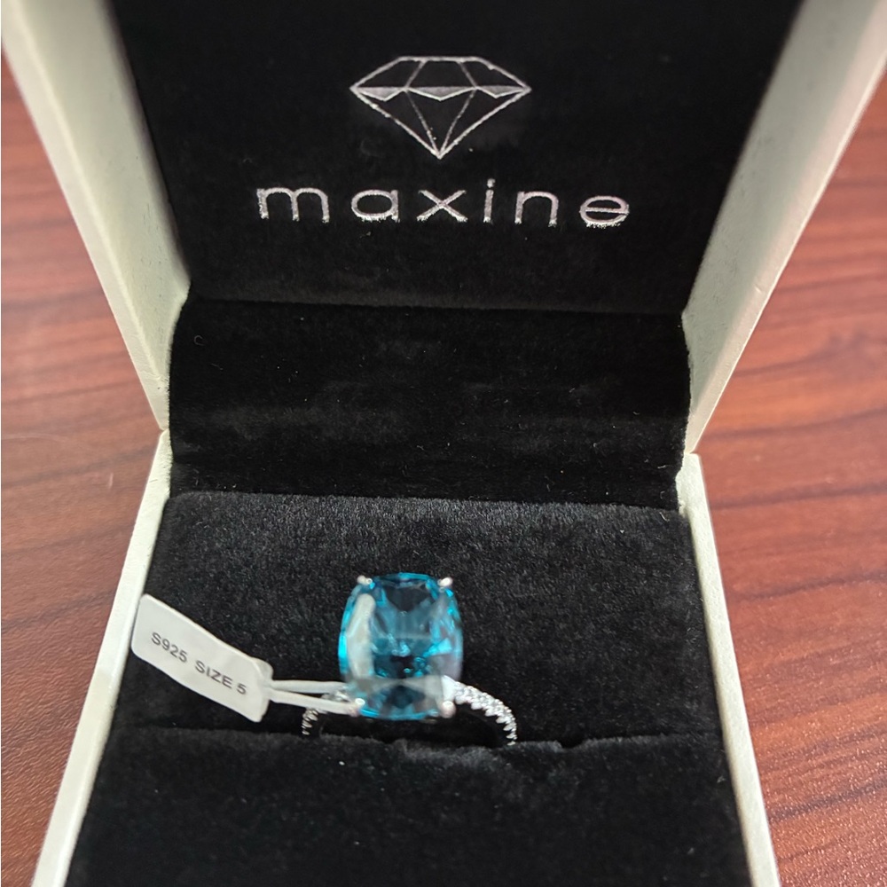 Blue Gemstone Silver Ring